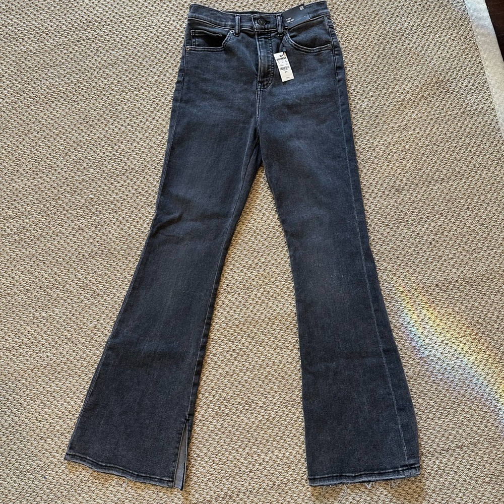 Express High Rise Flare Jeans—6R